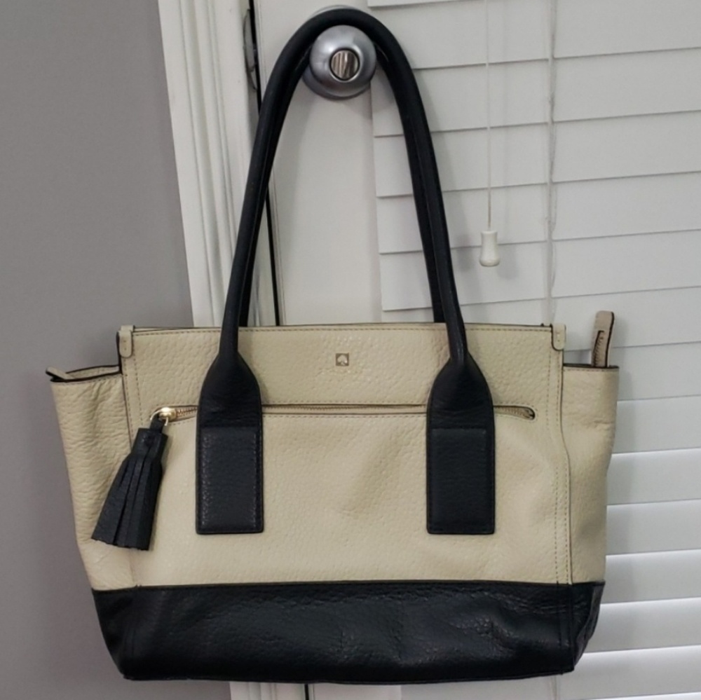 Kate Spade Black and White/Cream Tote